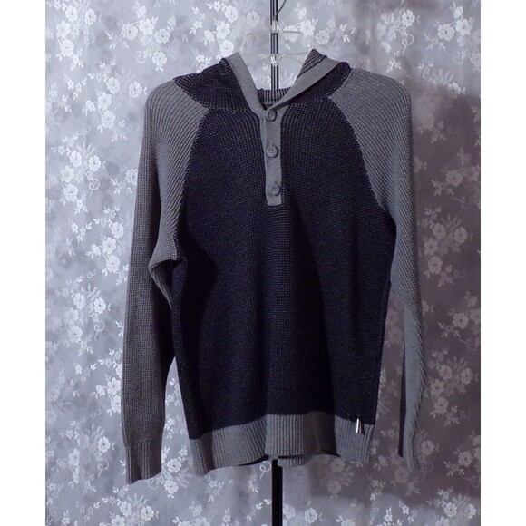 Armani Exchange Grey and Black Hoodie Pullover Casual Hipster Cool Size Medium - Picture 1 of 5